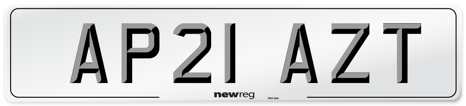 AP21 AZT Number Plate from New Reg